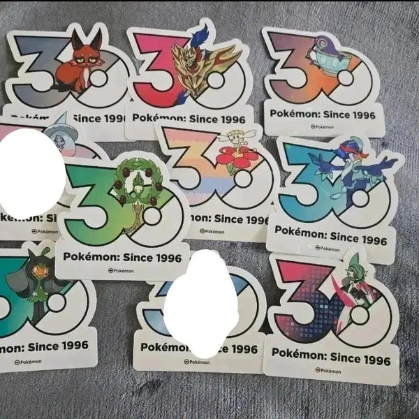 [BUNJANG] Pokemon 30th Anniversary Stickers (Bulk) / 170장 이상 보유! 포켓몬 30주년 스티커 개당 2,000원
