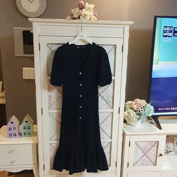[BUNJANG] Zara Knit Long Dress / 자라 니트 롱원피스/55-날씬66