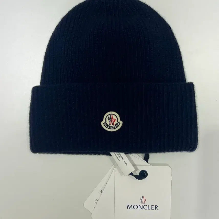 [BUNJANG] Moncler Wool Beanie Navy / [정품] 신형, 새상품 / 몽클레어 울 비니 네이비