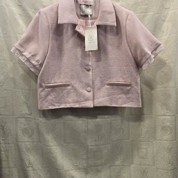 [BUNJANG] RIRI & CO Pink Cropped Jacket (26 Collection, Size L/77) / 새상품) 리리앤코 RIRI & CO 26년 핑크 크롭 자켓 L(77)