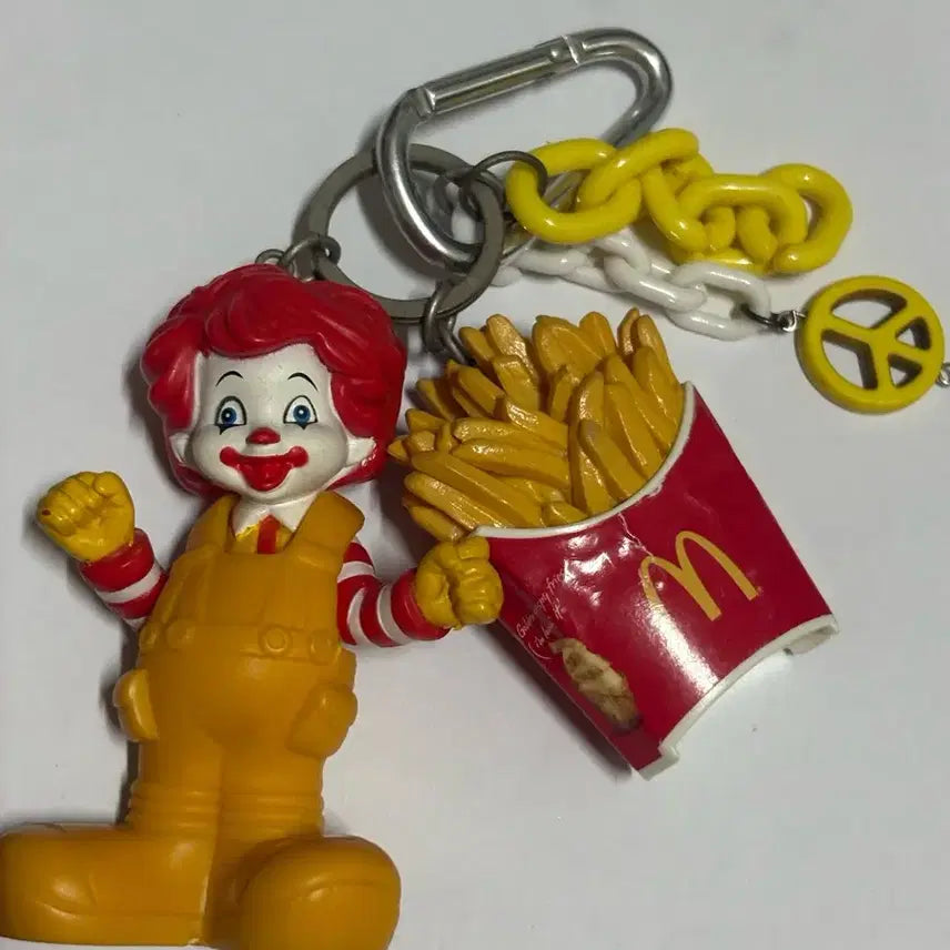 [BUNJANG] McDonald's Ronald McDonald Fry Keychain / 맥도날드 삐에로 로날드 맥도날드 감자튀김 키링