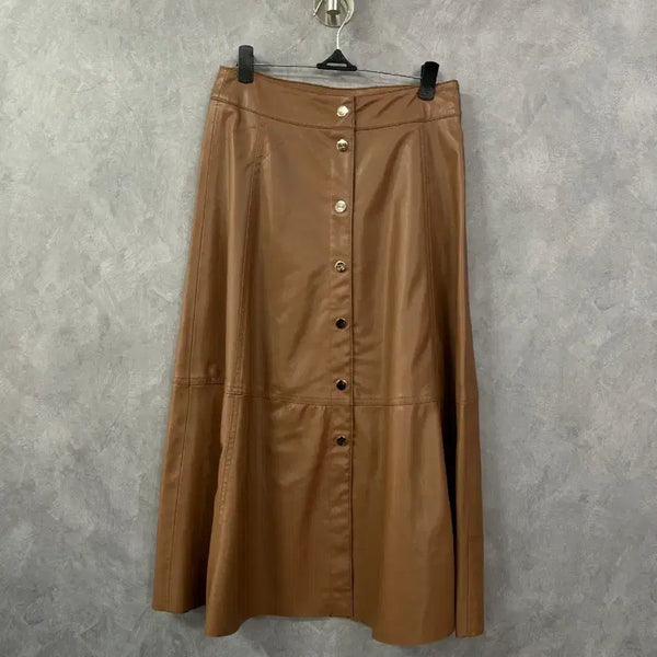 [BUNJANG] Zara Women's Brown Button Long Skirt Size S / 자라 여성 브라운 버튼 롱 스커트 S