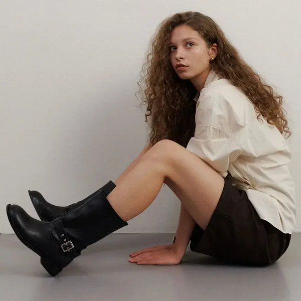 [BUNJANG] Taktroime Two-Way Just Basic Half Boots / 타크트로이메 투웨이 저스트 베이직 하프 부츠