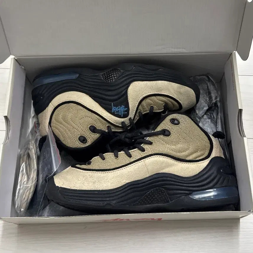 [BUNJANG] Nike x Stussy Air Penny 2 Rattan Limstone (240) / 나이키 x 스투시 에어 페니2 240