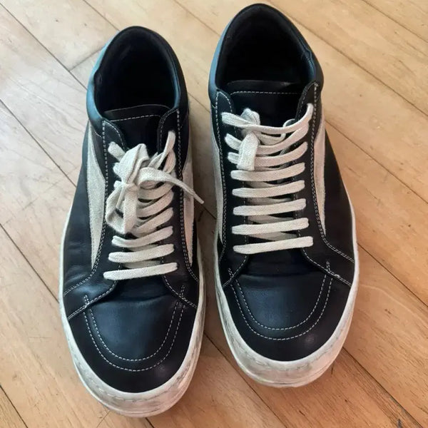 [BUNJANG] Rick Owens Vintage Leather Sneakers / [44] 릭오웬스 빈티지 스니커즈 레더 릭반스