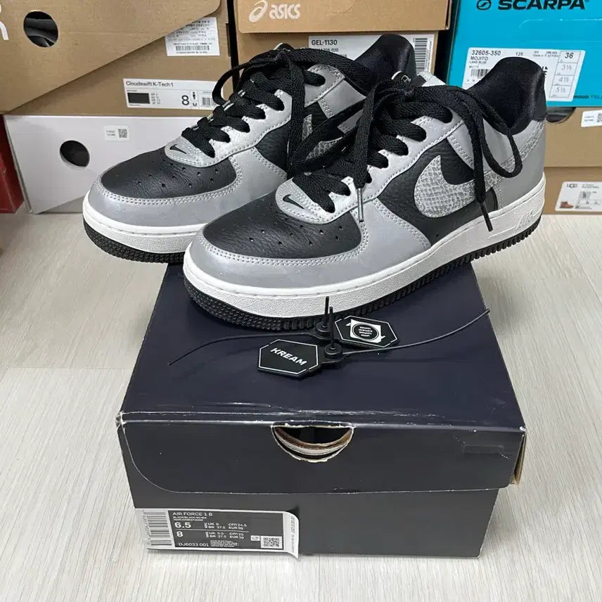 [BUNJANG] Nike Air Force 1 B Silver Snake (Vampire Force 3) - Size 245 / 나이키 에어포스 1 B 실버 스네이크(뱀피포스3)