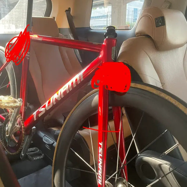 [BUNJANG] Tsunami Red Wine Frame Set Bicycle / 쓰나미 레드와인 판/대