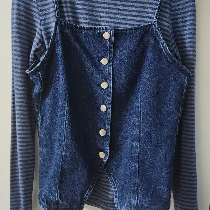[BUNJANG] Blue Denim Vest / 청 데님 조끼