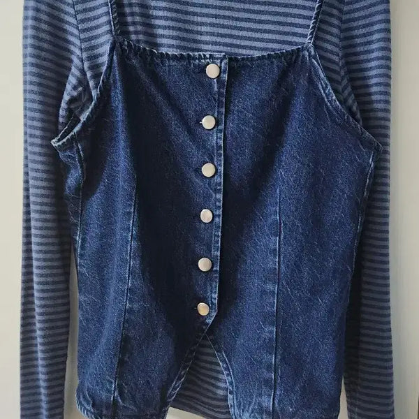 [BUNJANG] Blue Denim Vest / 청 데님 조끼