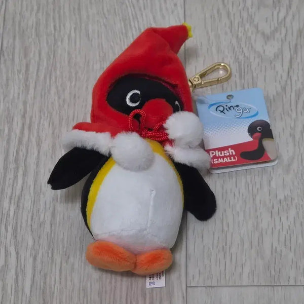 [BUNJANG] Pingu Plush Keychain Red Hood Pingu / 핑구 인형 키링 판매 빨강망토핑구