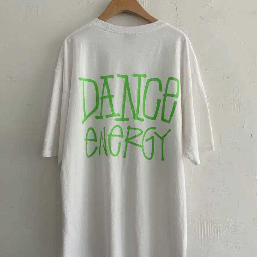[BUNJANG] Stussy Dance Energy Printing T-Shirt White XL / Stussy 스투시 화이트 댄스 에너지 프린팅 티셔츠