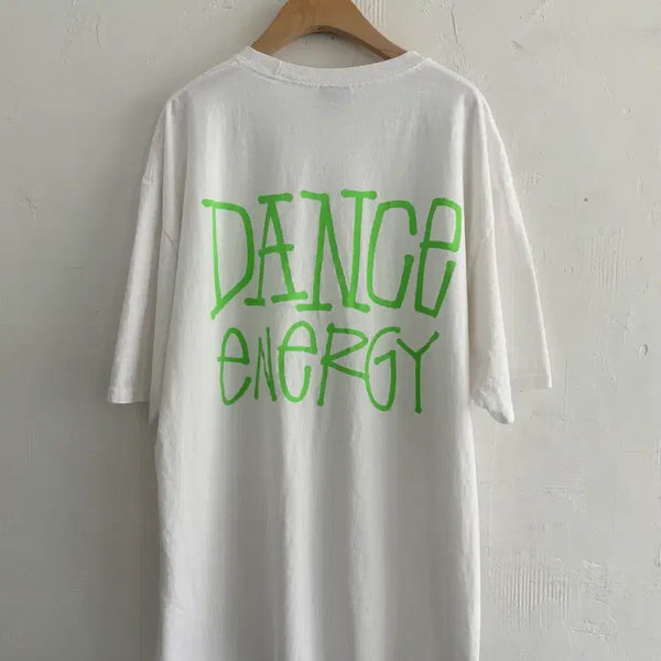 [BUNJANG] Stussy Dance Energy Printing T-Shirt White XL / Stussy 스투시 화이트 댄스 에너지 프린팅 티셔츠