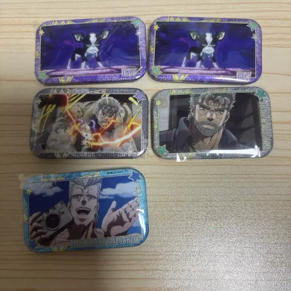 [BUNJANG] JoJo's Bizarre Adventure Square Can Badge Bundle Set / 죠죠의 기묘한 모험 사각 캔뱃지 일괄 양도