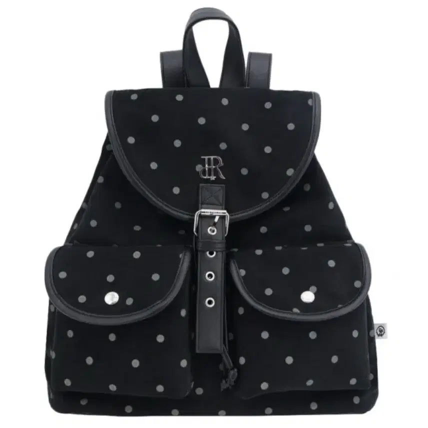 [BUNJANG] Dry Rose Dot Pocket Backpack Bag / 드라이로즈 도트 포켓 백팩 가방