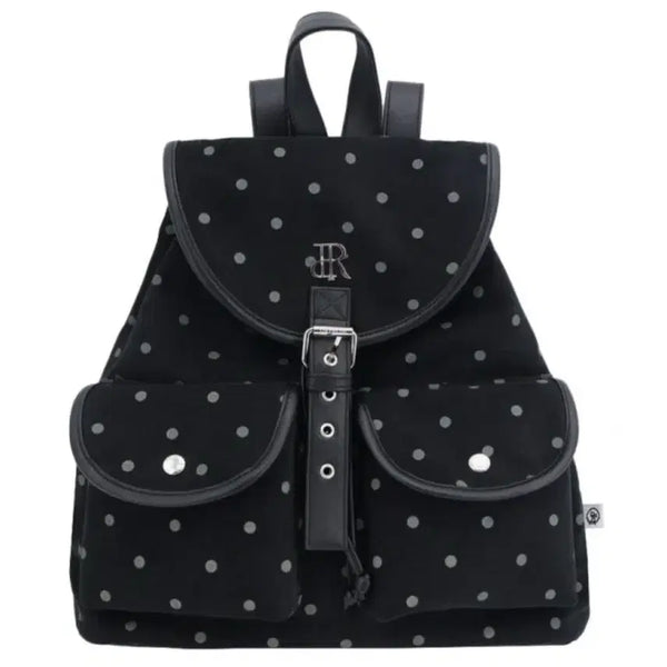 [BUNJANG] Dry Rose Dot Pocket Backpack Bag / 드라이로즈 도트 포켓 백팩 가방