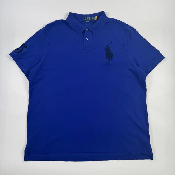 [BUNJANG] Polo Ralph Lauren Big Pony Pique Cotton Short Sleeve Polo Shirt (Royal Blue/XL) / [정품인증] 폴로 랄프로렌 빅포니 카라 반팔티 (로열블루/XL)