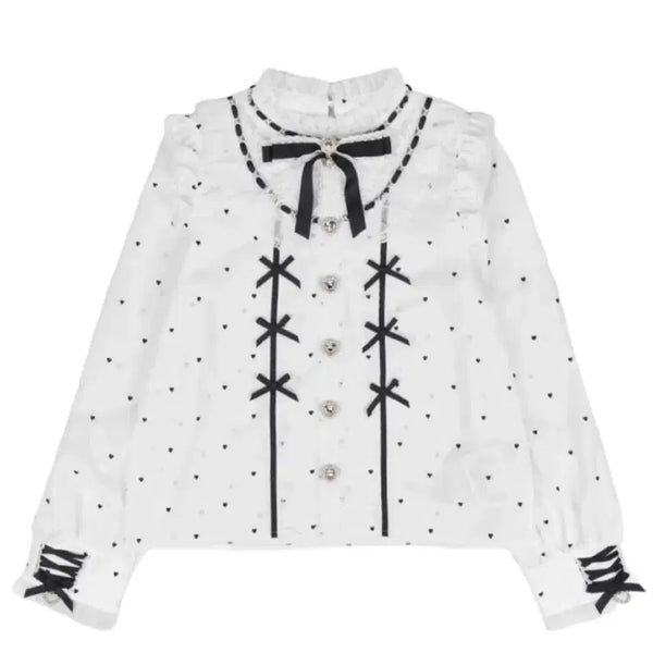 [BUNJANG] Lizlisa Dot Blouse / 리즈리사 도트 블라우스