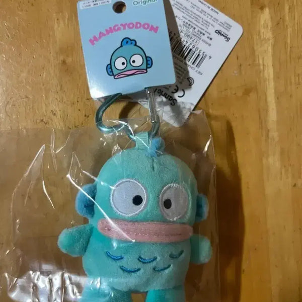 [BUNJANG] Sanrio Hangyodon Mascot Heart Carabiner Keyring / 일본 산리오 한교동 마스코트 하트카라비너 키링