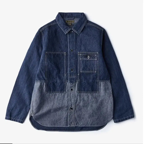 [BUNJANG] Nigel Cabourn Utility Shirt Denim Jacket 48 / 나이젤카본 유틸리티 셔츠 데님 자켓 워크웨어 48