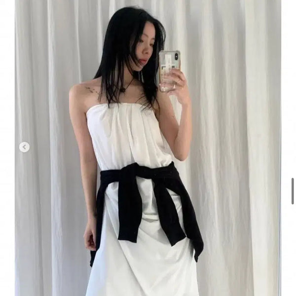 [BUNJANG] LEA LOA Drape Tube Dress / lea 르에 loa drape 드레이프 드레스 (새상품)