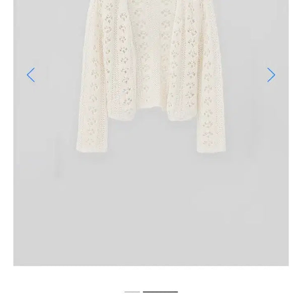 [BUNJANG] TANATT 26ver. Crochet Knit Cardigan White / 타낫 26ver. 크로쉐 니트 가디건 화이트