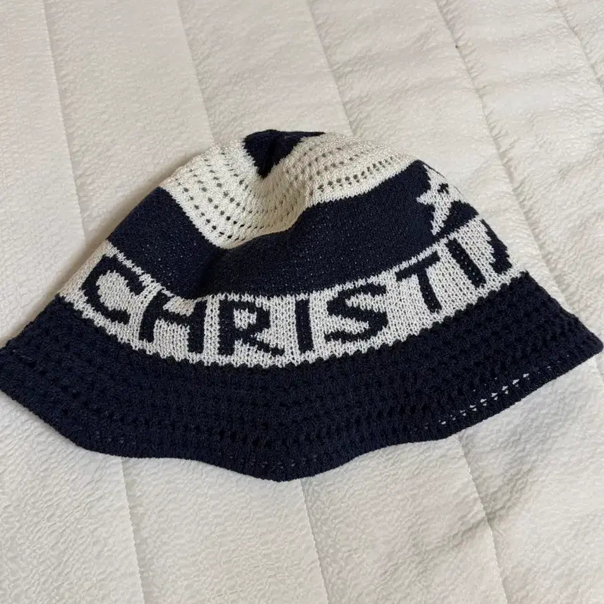 [BUNJANG] Knit Bucket Hat Navy / 니트 버킷햇 네이비