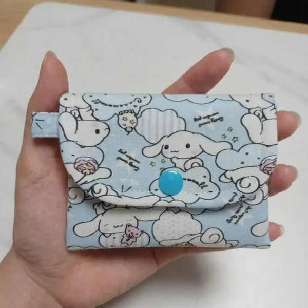 [BUNJANG] Cinnamoroll Snap Card Holder / 시나모롤 똑딱이 카드지갑