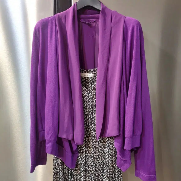[BUNJANG] Olivia Lauren Chiffon Shawl Collar Cardigan / 올리비아 로렌 쉬폰 가디건 (90)