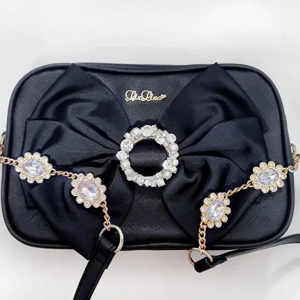 [BUNJANG] Liz Lisa Ribbon Bijou Pochette Bag / LIZ LISA 리즈리사 리본 비쥬 포쉐트 가방 팝니다