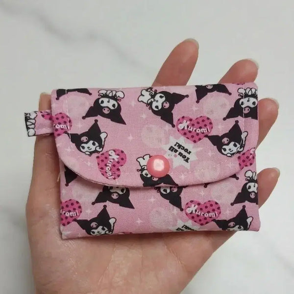[BUNJANG] Kuromi Snap Closure Card Holder / 쿠로미 똑딱이 카드지갑