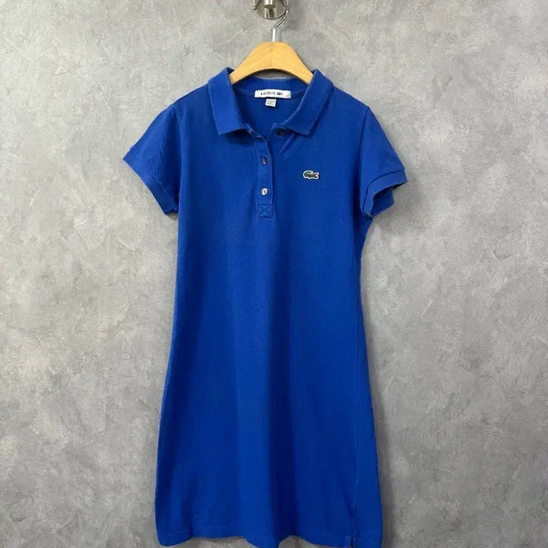 [BUNJANG] Lacoste Blue Collar Dress S / 라코스테 카라 원피스 블루 S
