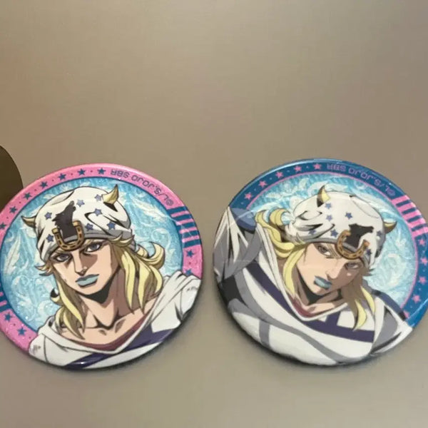 [BUNJANG] Jojo's Bizarre Adventure Steel Ball Run Kujo Jotaro Can Badge / 죠니 죠죠 스틸볼런 캔뱃지