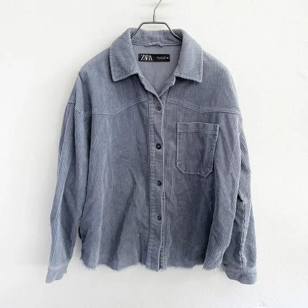 [BUNJANG] Zara Corduroy Shirt Jacket / S) 자라 코듀로이 셔츠자켓