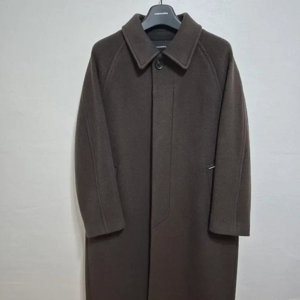 [BUNJANG] Customellow Cashmere Balmacaan Coat / 커스텀멜로우 캐시미어 발마칸 코트