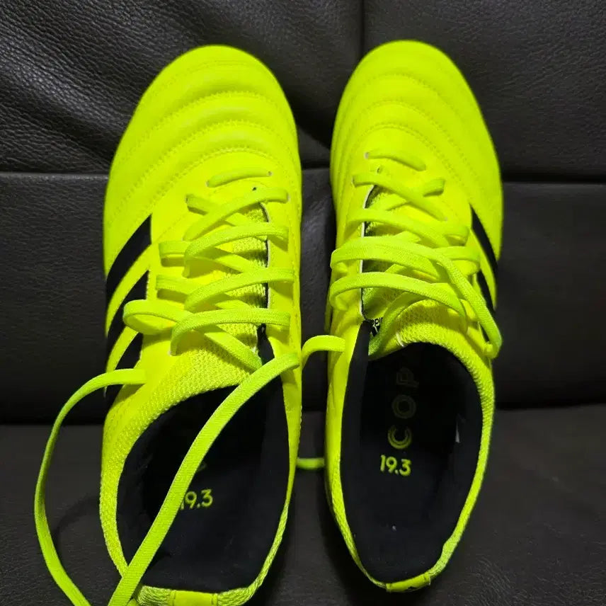 [BUNJANG] Adidas Copa 19.3 FG Soccer Cleats - Neon / 아디다스 코파 19.3 축구화 형광