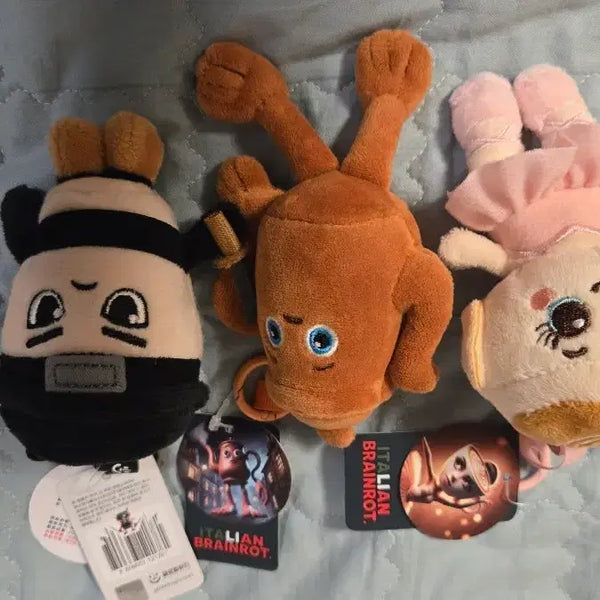 [BUNJANG] Italian Brain Rot Doll Keychain Set of 3 / 이탈리안 브레인롯 인형 키링 3종 세트