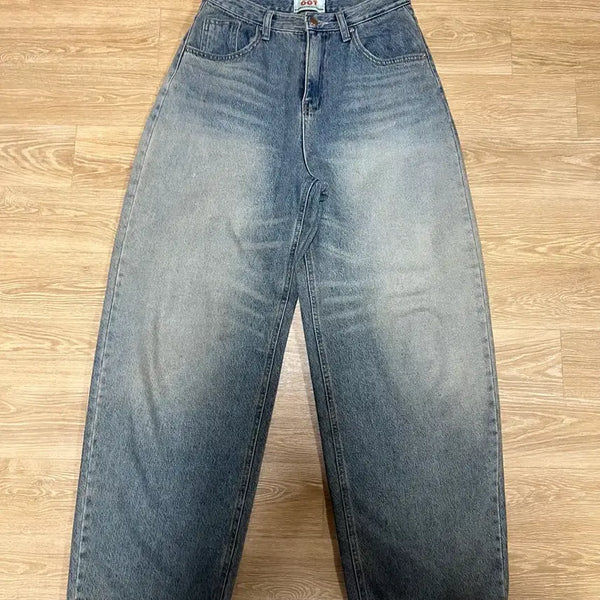 [BUNJANG] OOTJ Washing Wide Denim Pants / ootj 워싱 와이드 데님