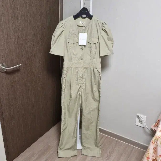 [BUNJANG] It Michaa Summer Jumpsuit Khaki Size 55 / [새제품] 잇미샤(55)연카키 썸머점프수트