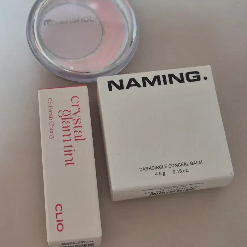 [BUNJANG] Moonshot Balm + Naming Conceal Balm + Clio Lip Tint Bundle Set / 문샷 밤 + 네이밍 컨실밤 + 클리오 립틴트 일괄