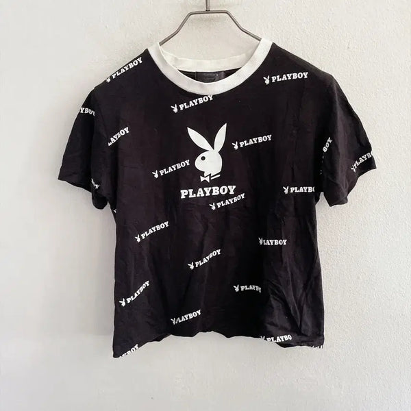[BUNJANG] Playboy Short Sleeve T-Shirt / 55) 플레이보이 숏 반팔티