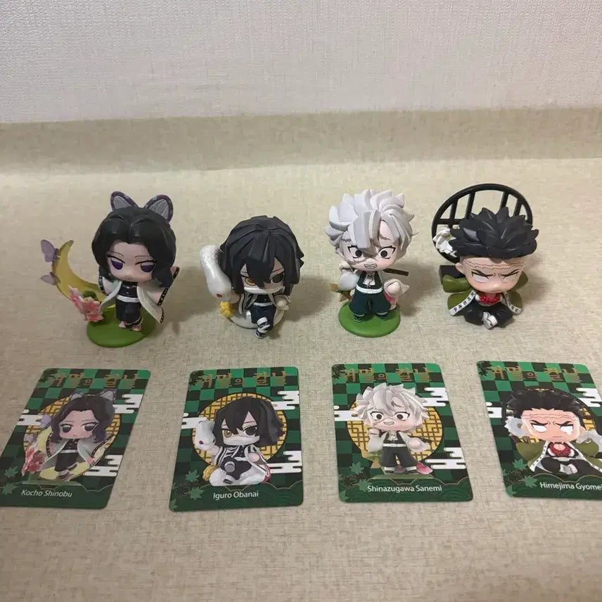 [BUNJANG] Pop Mart Demon Slayer: Kimetsu no Yaiba Iguro, Sanemi, Shinobu, Gyomei Bundle Set Figures / 팝마트 귀멸의칼날 피규어 이구로 사네미 시노부 교메이 일괄 판매