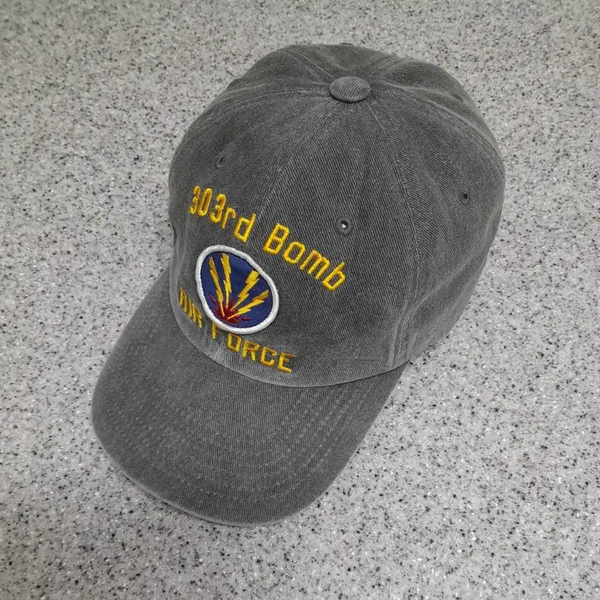 [BUNJANG] Outstanding Air Force Vintage Washing Ball Cap (Charcoal) / 아웃스탠딩 에어포스 빈티지워싱 볼캡 (차콜)