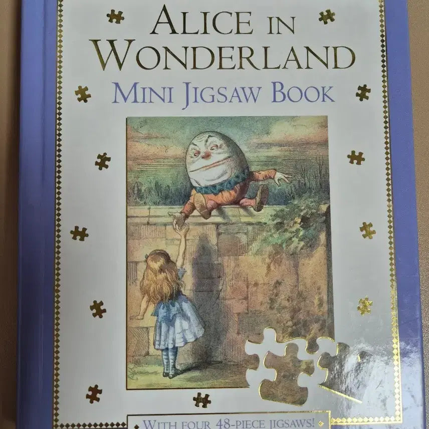 [BUNJANG] Vintage Alice in Wonderland Mini Jigsaw Book / 빈티지북 이상한 나라의 앨리스 퍼즐북 alice in wonderland mini jigsaw book