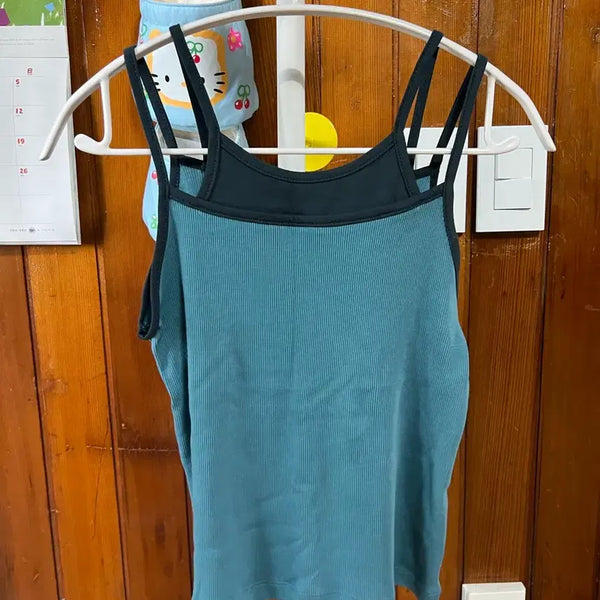 [BUNJANG] Ablie Colorblock Layered Cami Top / 에이블리 배색 레이어드 나시