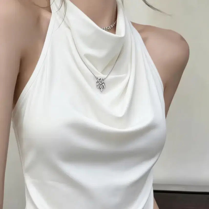 [BUNJANG] Halter Neck Sleeveless Top / 완전세일!!홀터넥
