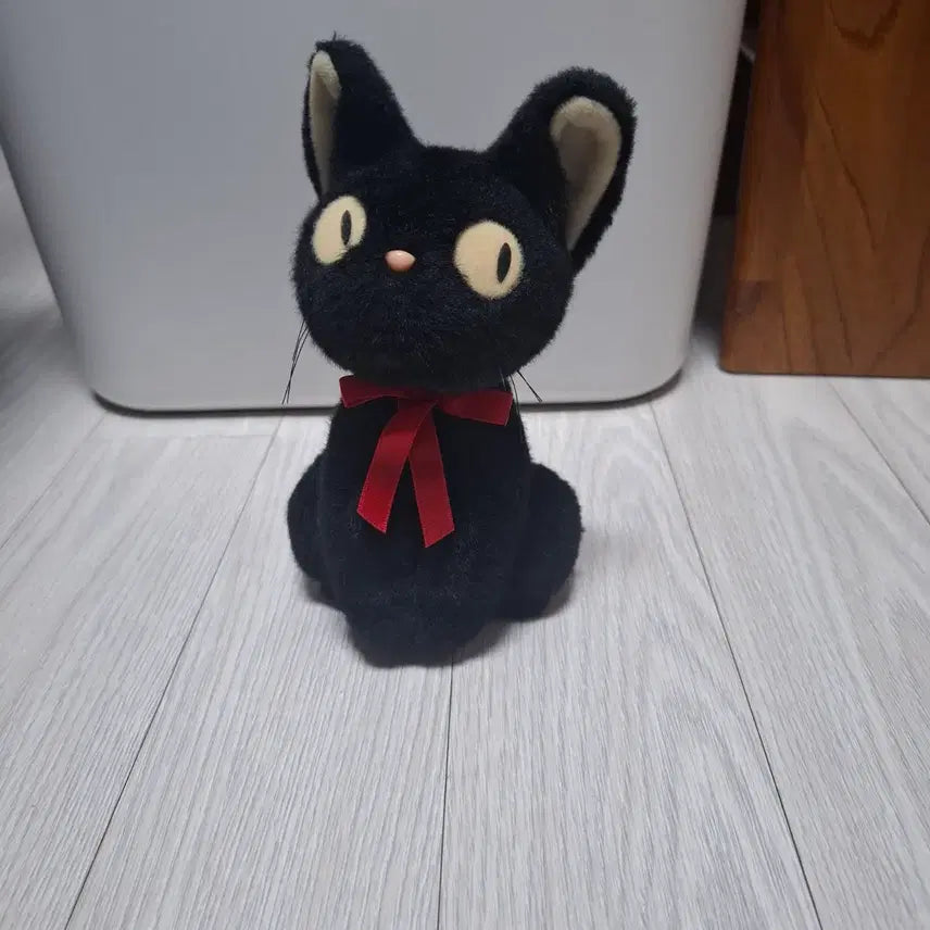 [BUNJANG] Vintage Studio Ghibli Kiki's Delivery Service Jiji Cat Plush (Gray Ears) / [레어][고전][지브리][마녀배달부키키] 회색 귀 지지 인형