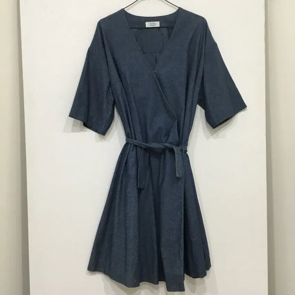 [BUNJANG] Studio Tomboiy Wrap Denim Dress / 스튜디오톰보이 랩 데님 원피스