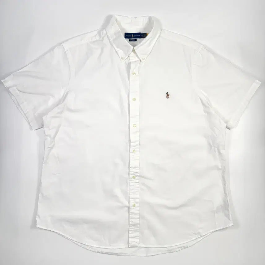 [BUNJANG] Polo Ralph Lauren Multi-Pony Short Sleeve Shirt White XXL / [정품인증] 폴로 랄프로렌 멀티포니 반팔 화이트 셔츠 XXL