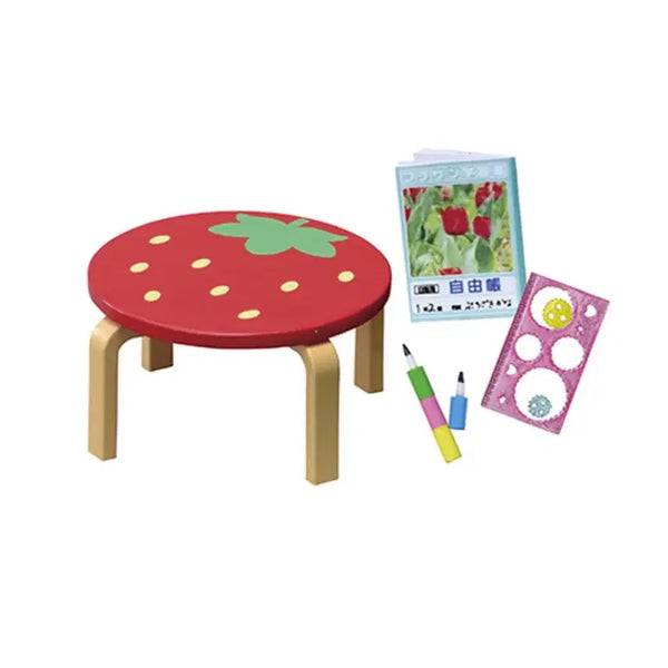 [BUNJANG] Re-ment Petit Sample Girls' Room Series Table & Drawing Set (Sealed) / [미개봉] 리멘트 식완 단품 푸치 샘플 시리즈 마음이 설레는 나의 방 걸스 룸 1번