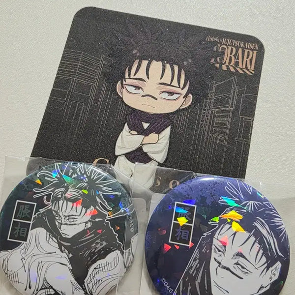 [BUNJANG] Jujutsu Kaisen Choso All Stars Acrylic Stand Coaster & Hologram Badge Set / 쵸소우 올스타뱃지 2개 아크릴스탠드 코스터